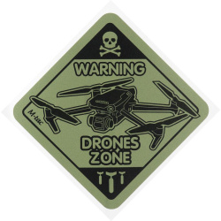 M-TAC Nálepka Drones Zone Small - ranger green (51329023-S)
