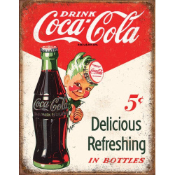 TIN SIGNS Retro plechová ceduľa Coke Boy 5 Cents (TSN2168)