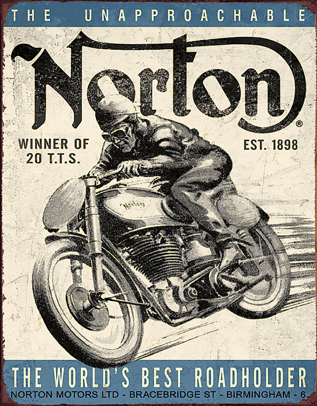 TIN SIGNS Retro plechová ceduľa Norton Winner (TSN1706)