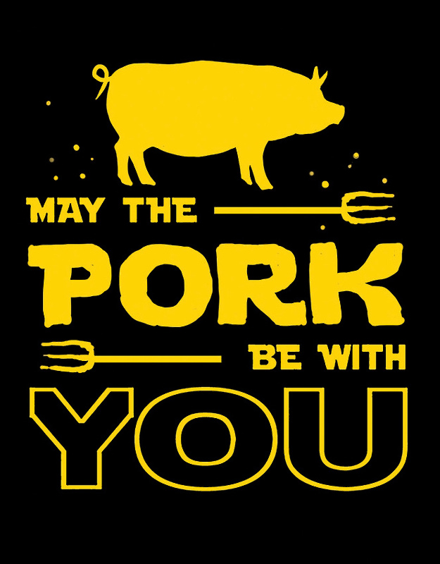 TIN SIGNS Retro plechová ceduľa Pork Be With You Sign (TSN2407)