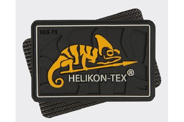 HELIKON 3D PVC Nášivka/Patch HELIKON-TEX Logo - čierna (OD-HKN-RB-01)