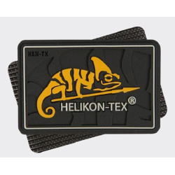 HELIKON 3D PVC Nášivka/Patch HELIKON-TEX Logo - čierna (OD-HKN-RB-01)