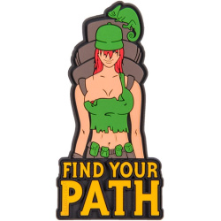 HELIKON 3D PVC Nášivka/Patch Find Your Path - olive green (OD-FYP-RB-02)