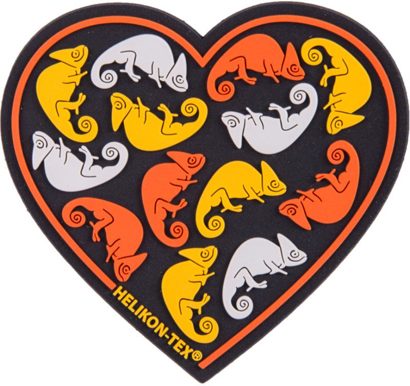 HELIKON 3D PVC Nášivka/Patch Heart - čierna (OD-HRT-RB-01)