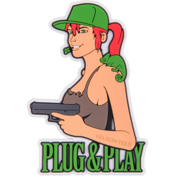 HELIKON 3D PVC Nášivka/Patch Plug & Play - hnedá (OD-PNP-RB-30)