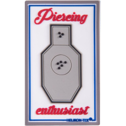 HELIKON 3D PVC Nášivka/Patch Pierceing Enthusiast - biela (OD-PCE-RB-20)