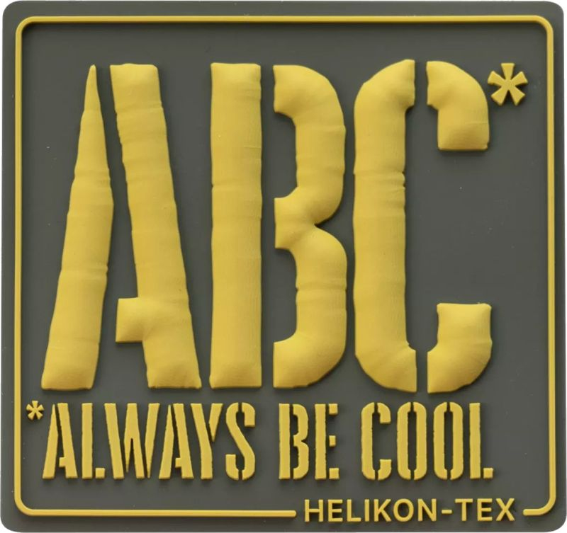 HELIKON 3D PVC Nášivka/Patch ABC Always Be Cool - green (OD-ABC-RB-82)