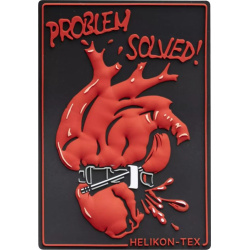 HELIKON 3D PVC Nášivka/Patch Problem solved! - black (OD-PSD-RB-01)