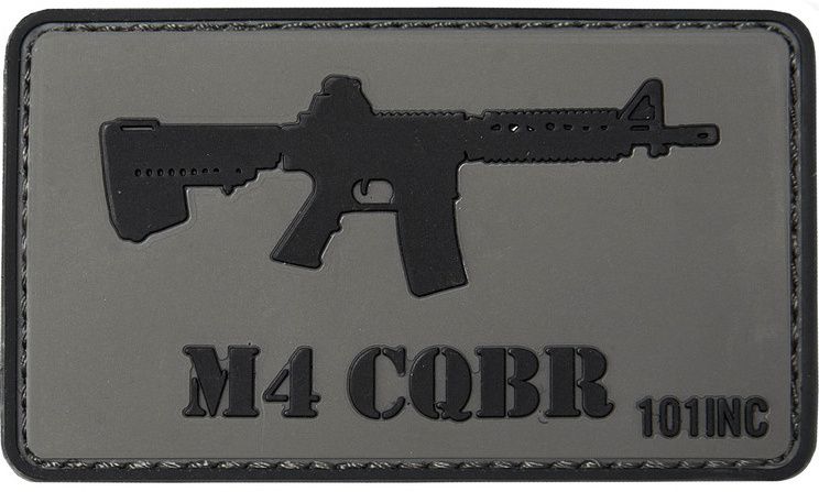 3D PVC Nášivka/Patch M4 CQBR - šedá