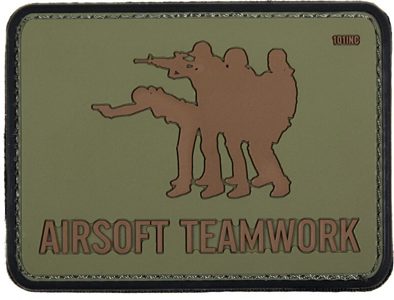 3D PVC Nášivka/Patch Nášivka Airsoft Teamwork - olivová