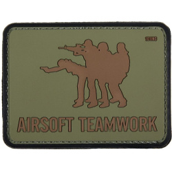 3D PVC Nášivka/Patch Nášivka Airsoft Teamwork - olivová