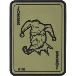 3D PVC Nášivka/Patch Joker - zelená