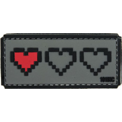 3D PVC Nášivka/Patch Last live - šedá