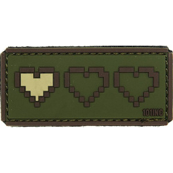 3D PVC Nášivka/Patch Last live - olivová