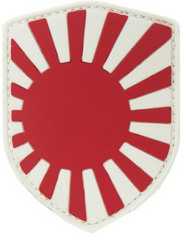 3D PVC Nášivka/Patch Shield Japanese war - biela