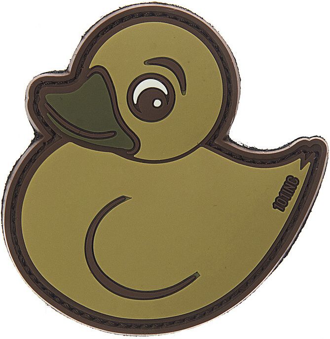 3D PVC Nášivka/Patch Devil Duck - khaki