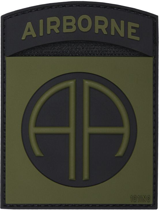 3D PVC Nášivka/Patch Airborne 82nd - zelená