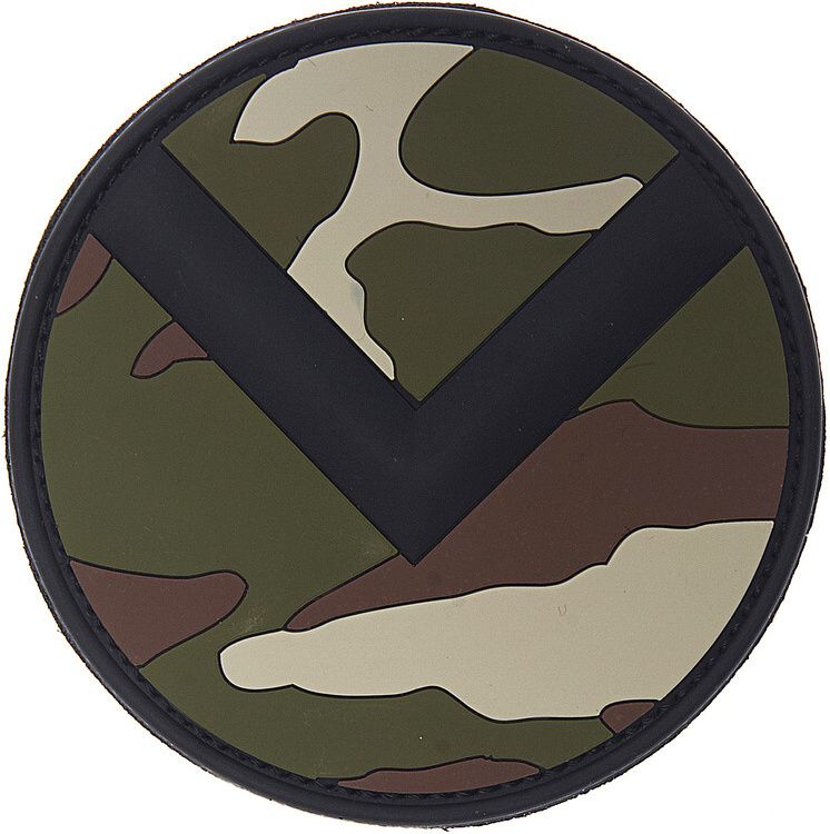 3D PVC Nášivka/Patch Spartaan shield - woodland