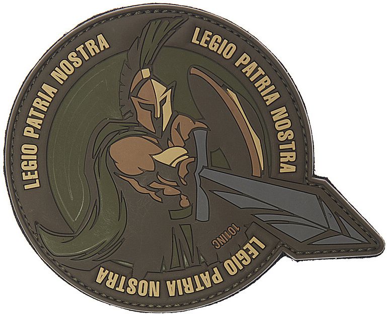 3D PVC Nášivka/Patch Legio patria nostra - olivová