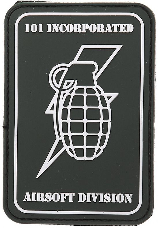 3D PVC Nášivka/Patch 101 INC handgrenade