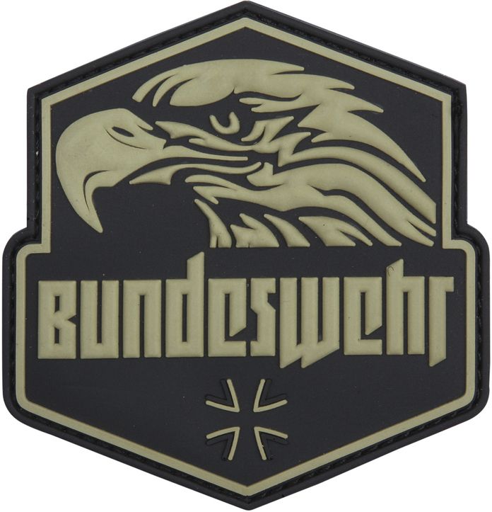 3D PVC Nášivka/Patch Bundeswehr - zelená