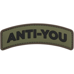 3D PVC Nášivka/Patch Anti You - zelená