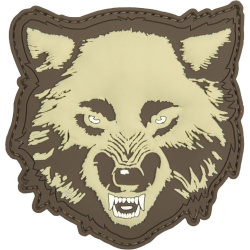 3D PVC Nášivka/Patch Wolf - coyote