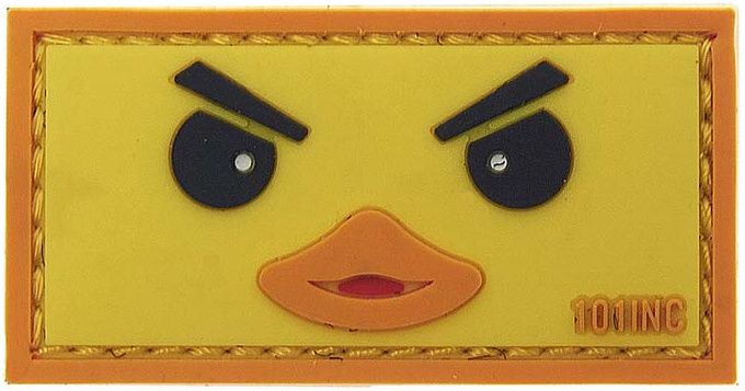 3D PVC Nášivka/Patch Duckface - žltá