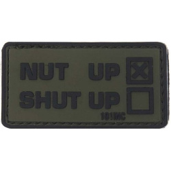 3D PVC Nášivka/Patch Nut up - zelená