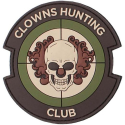 3D PVC Nášivka/Patch Clowns Hunting Club - multi