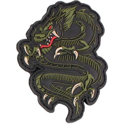 3D PVC Nášivka/Patch Dragon - zelená