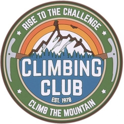 3D PVC Nášivka/Patch Climbing Club - farebná