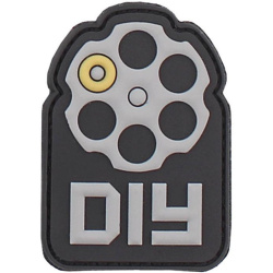 3D PVC Nášivka/Patch Do It Yourself - šedá