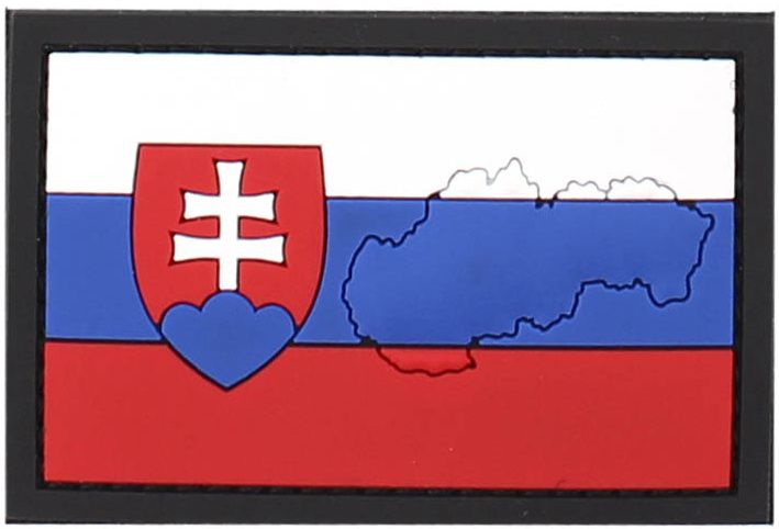 3D PVC Nášivka/Patch Slovakia with contour