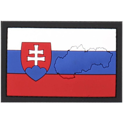 3D PVC Nášivka/Patch Slovakia with contour