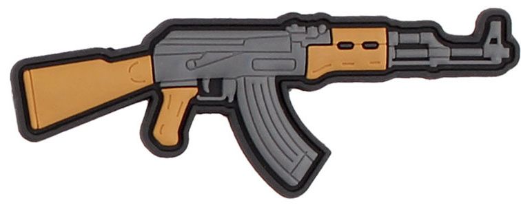 3D PVC Nášivka/Patch AK47