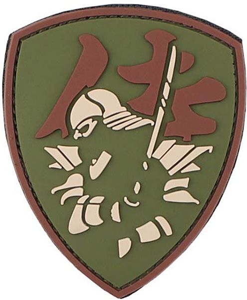3D PVC Nášivka/Patch Samurai Shield - multicam