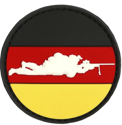 3D PVC Nášivka/Patch Sniper Germany round