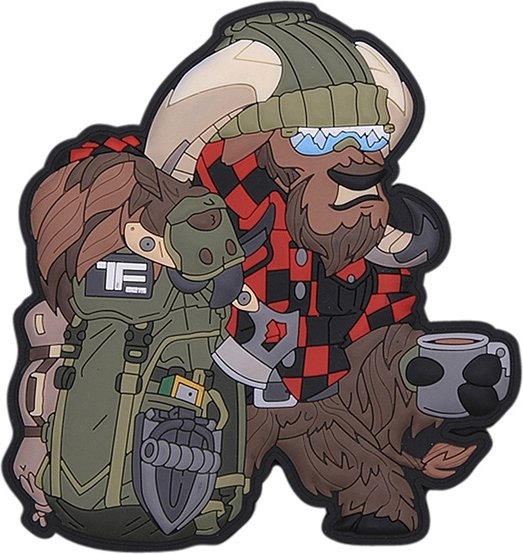 3D PVC Nášivka/Patch TF-2215 Bushcraft Ox - farebná