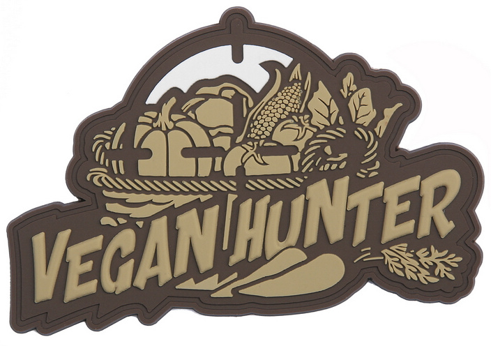 3D PVC Nášivka/Patch Vegan hunter - coyote