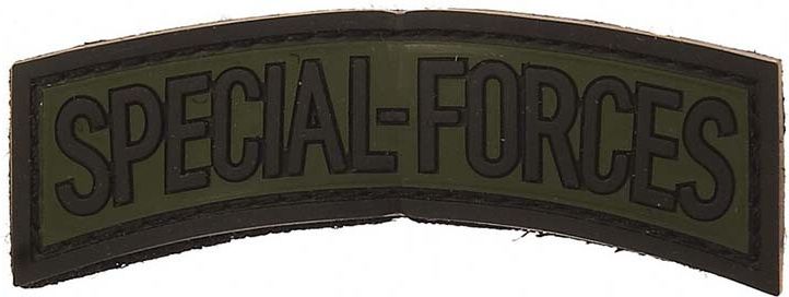 3D PVC Nášivka/Patch Special Forces - zelená