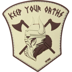 3D PVC Nášivka/Patch Keep your oaths - piesková