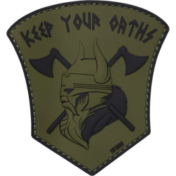 3D PVC Nášivka/Patch Keep your oaths - zelená