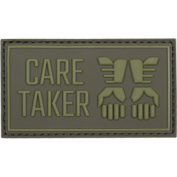 3D PVC Nášivka/Patch Care taker - zelená
