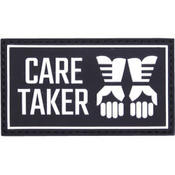 3D PVC Nášivka/Patch Care taker - čierna