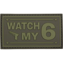 3D PVC Nášivka/Patch Watch my - zelená