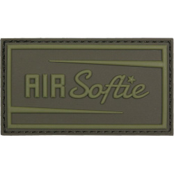 3D PVC Nášivka/Patch Air Softie - zelená