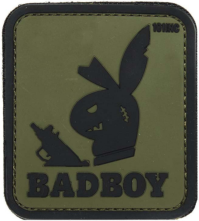 3D PVC Nášivka/Patch Badboy - green