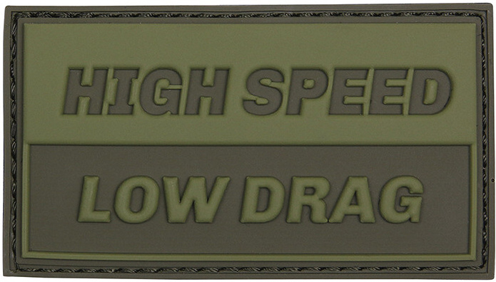 3D PVC Nášivka/Patch High speed Low drag - green