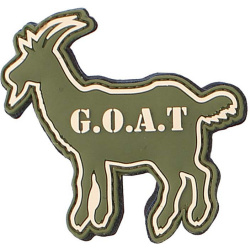 3D PVC Nášivka/Patch G.O.A.T. - green